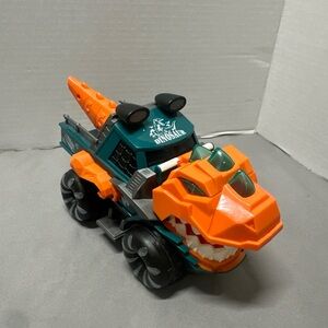 Cartoon Kids Electric Dinosaur Truck Toy with Light and Music
